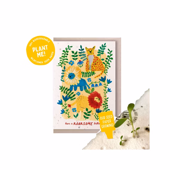 Card Piantabile Personalizzata in Carta Seme