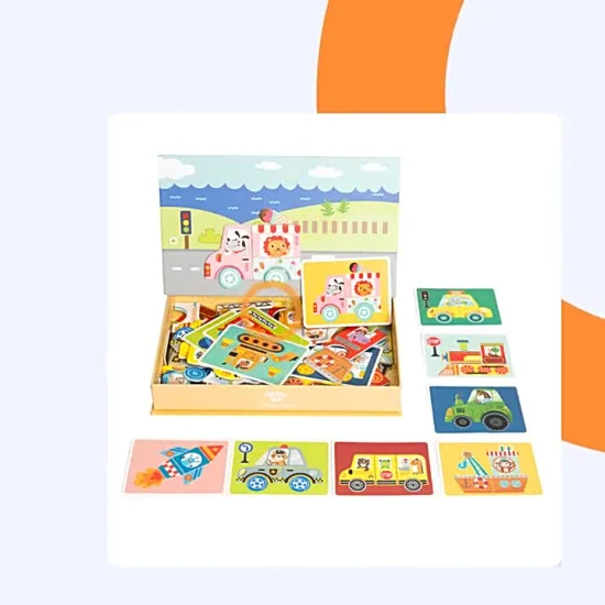 Puzzle magnetico per bambini con apprendimento precoce per bambini, giocattoli educativi Montessori personalizzati